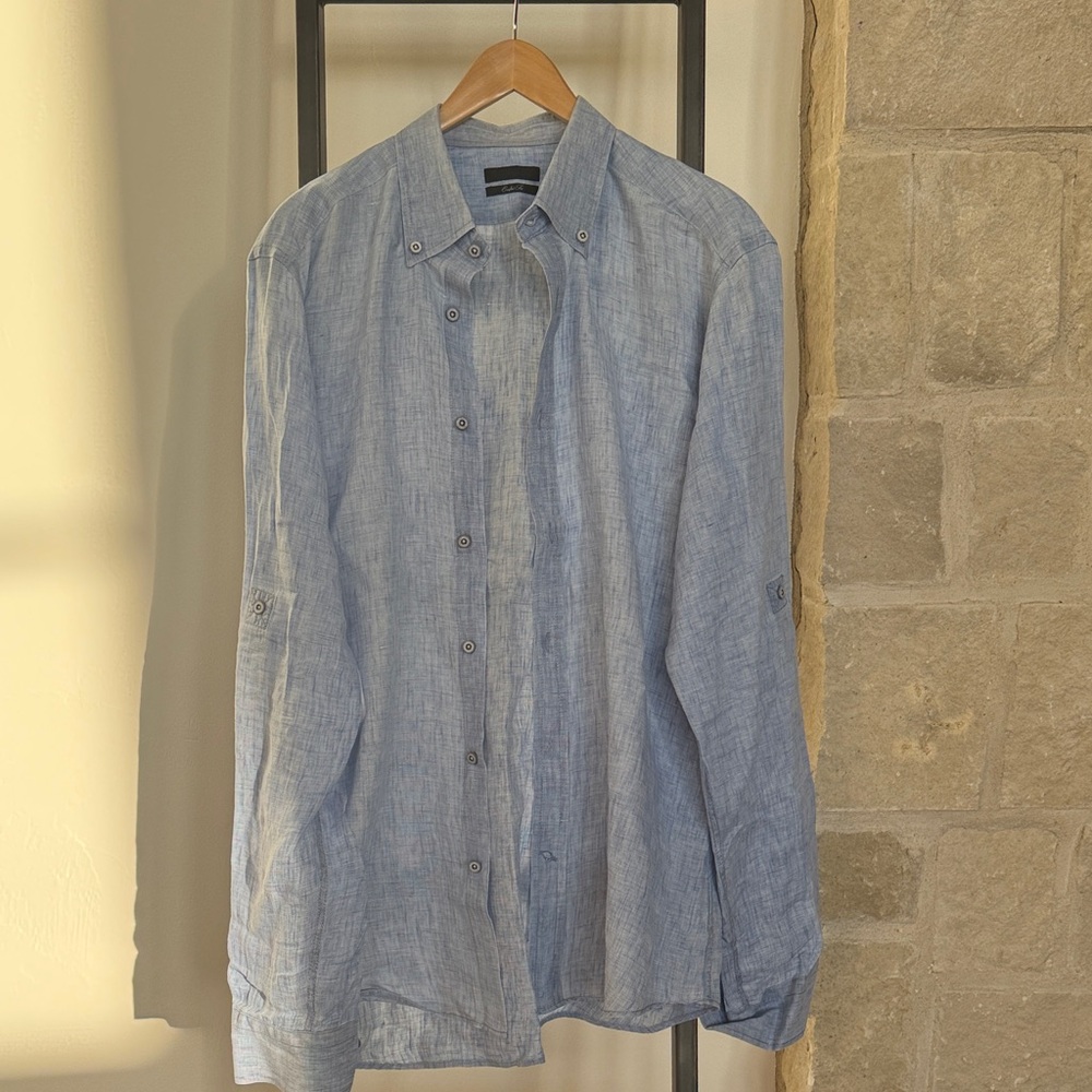 Vakko shirt blue